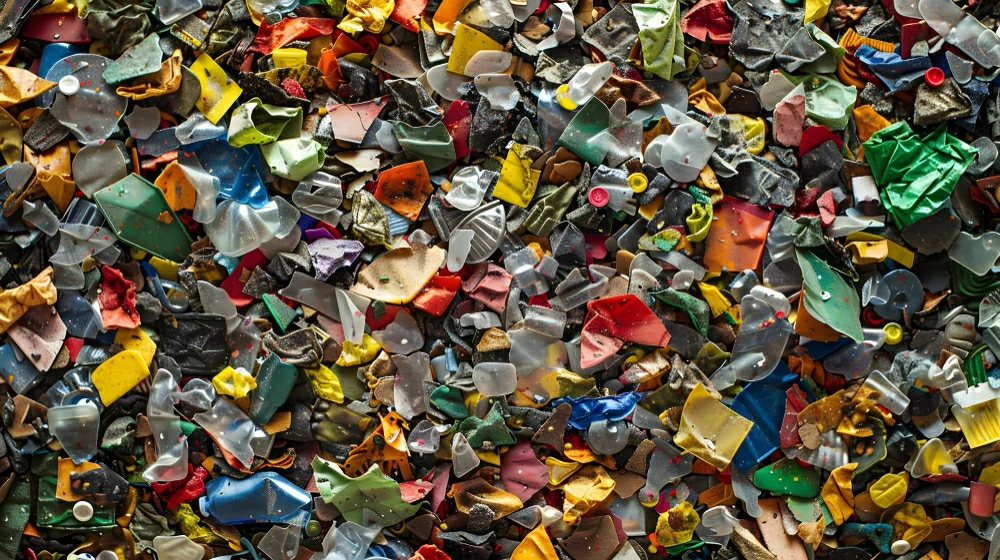 Mixed industrial plastics